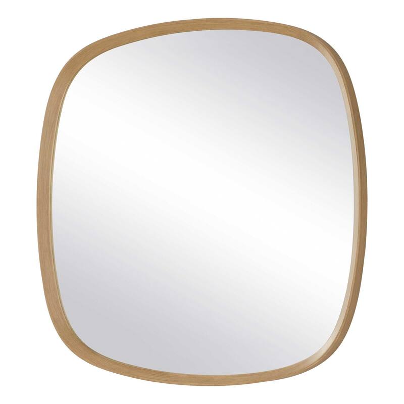 Uttermost 08243 Novell 41-7/8" Square Flat Wood Framed Accent Mirror - Pinewood