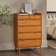 preview thumbnail 3 of 37, Walker Edison Modern Gallery Top Solid Wood Chest