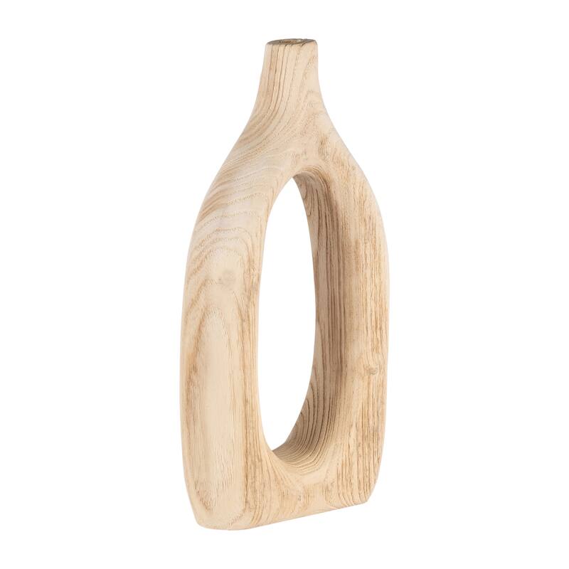 Sagebrook Home Neutral Cut-out Vase.