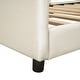 preview thumbnail 10 of 8, Beige Upholstered Daybed with Rabbit Ear Shaped Headboard, Twin Size