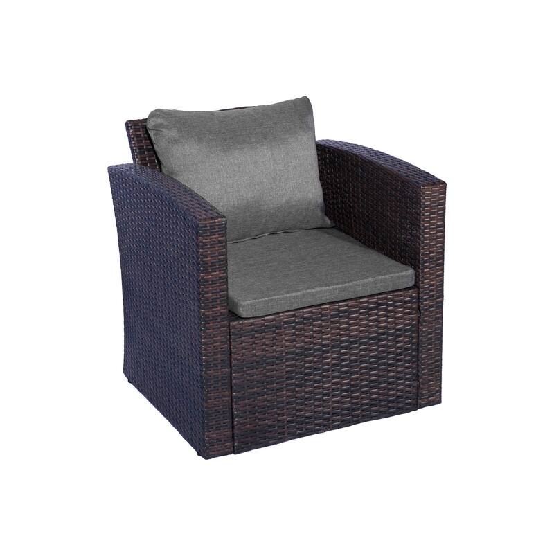 Atlas 4-piece Outdoor Cushioned Patio Furniture Set
