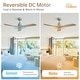 preview thumbnail 41 of 86, Sofucor 48/52 Inch Ceiling Fan with Light, Solid Wood Blades for Living Room, Bedroom,Smart Optional