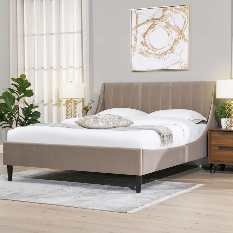 Aspen Vertical Tufted Upholstered Platform Bed