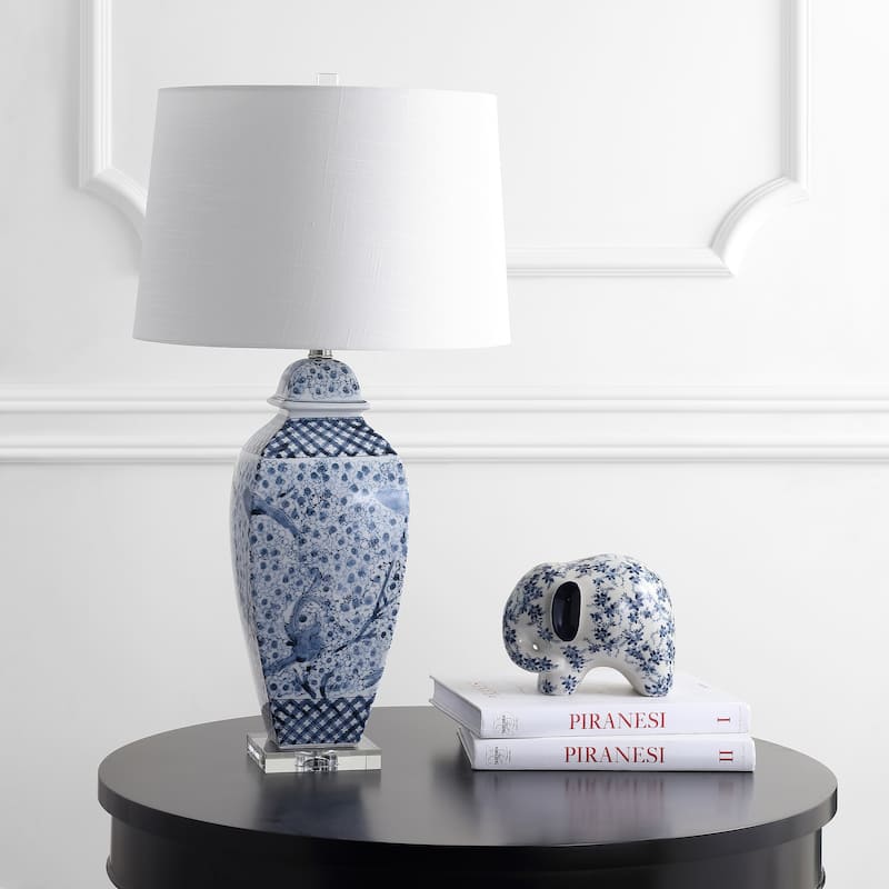 SAFAVIEH Lighting Slavina 30" LED Table Lamp - 17"x17"x30" - 17Wx17Dx30H