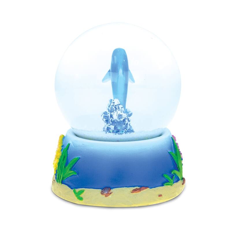 CoTa Global Dolphin Snow Globe Figurine with Sparkling Glitter - 65mm