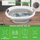 preview thumbnail 7 of 5, Collapsible Laundry Basket - 10.3-Gallon Portable Sink - Multipurpose Plastic Bin - Camping Essentials by Wakeman Outdoors