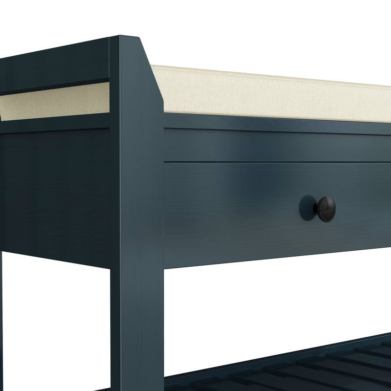 Entryway Storage Bench with Drawers