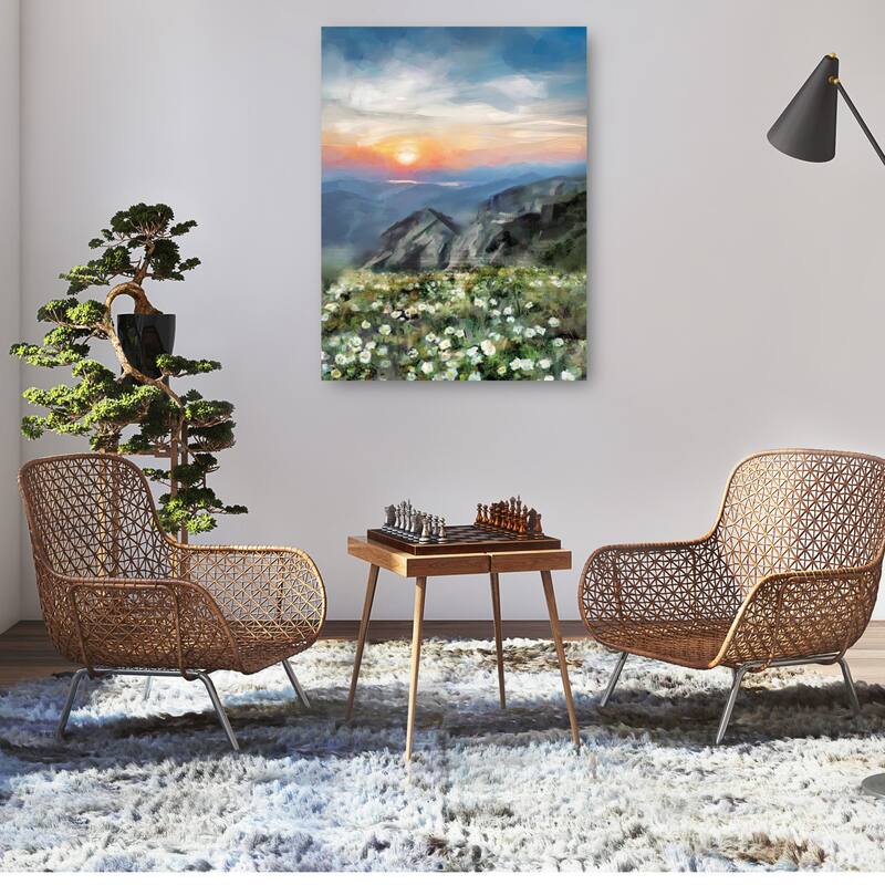 Mountain Vista By Studio Arts Canvas Art Print