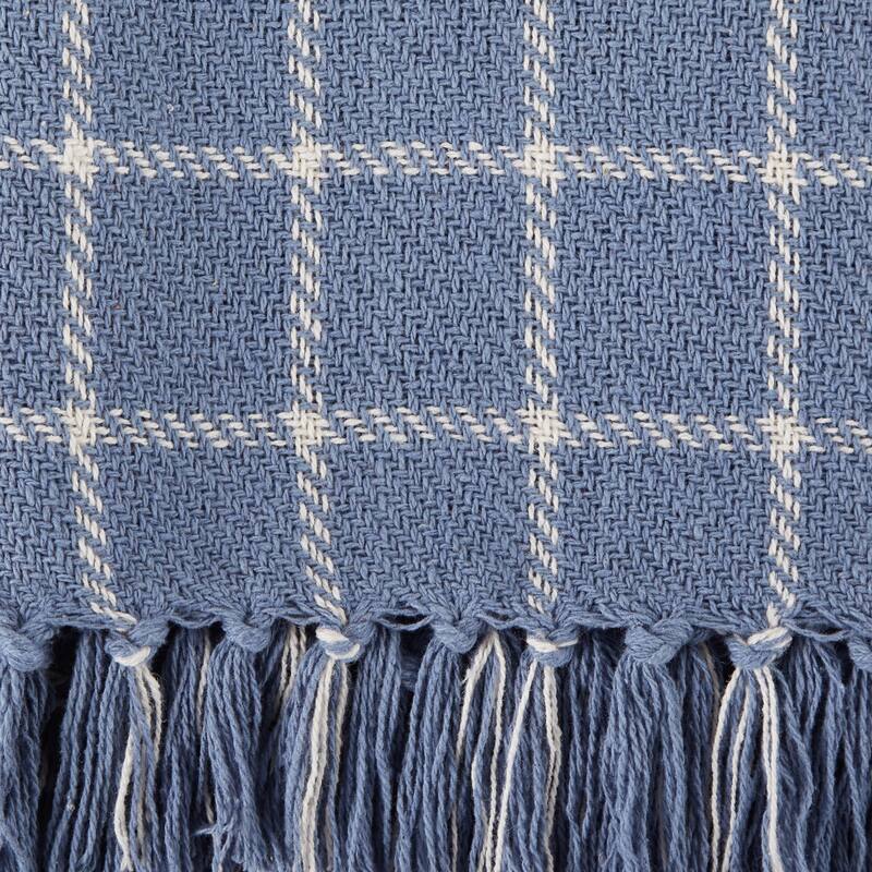 DII Checked Plaid Decorative Throw