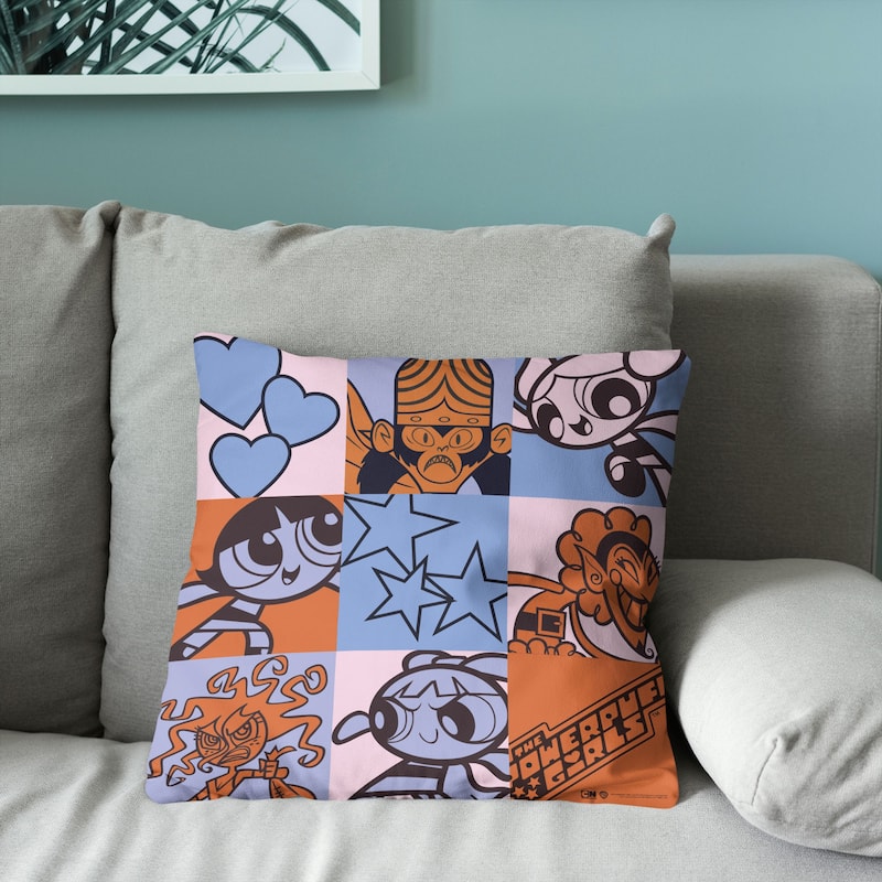 Warner Brothers Powerpuff Girls Throw Pillow