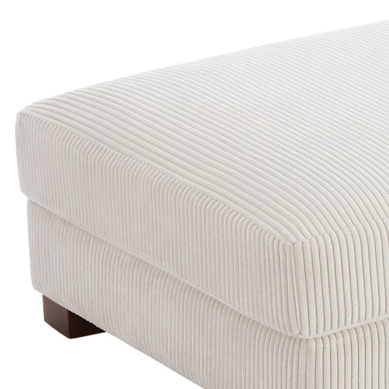 Modern Rectangular Ottoman Foot Rest Stool for Couch