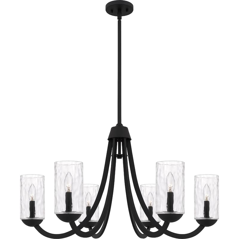 Allard 6-Light Matte Black Chandelier