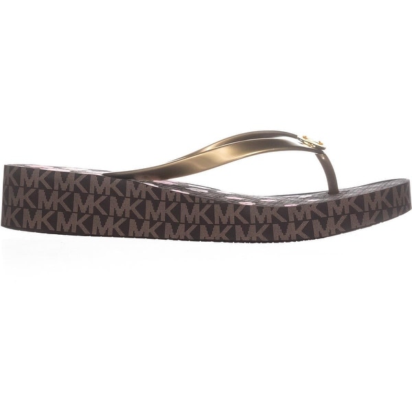 michael kors platform flip flops