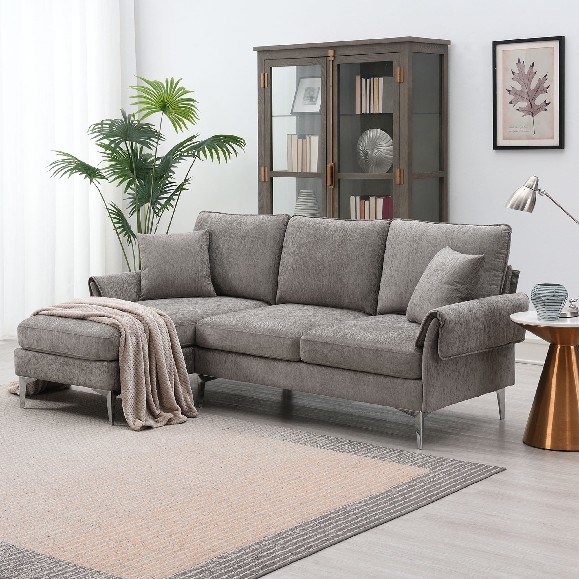 Chenille chaise lounge sale