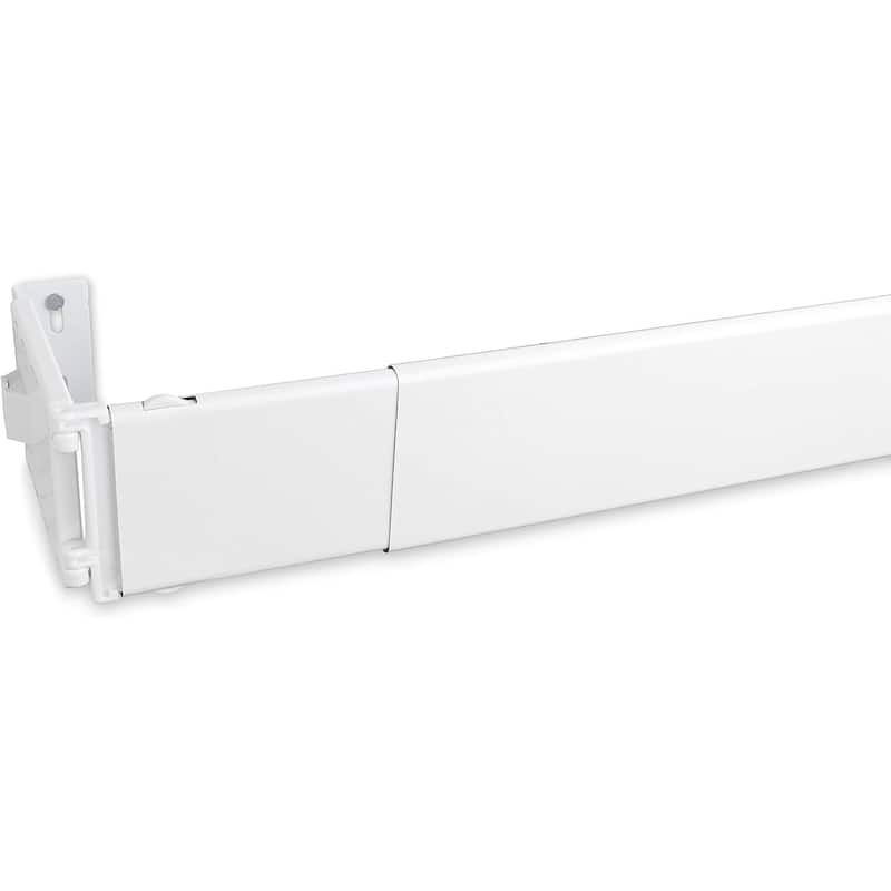 Wide Pocket Curtain Rod 84-156 Inch, Extra-Long Heavy-Duty Design for Large Windows and Thick Rod Pocket Drapery - 156