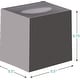 preview thumbnail 3 of 7, DWËLLZA HOME Tissue Box Cover Square Grey