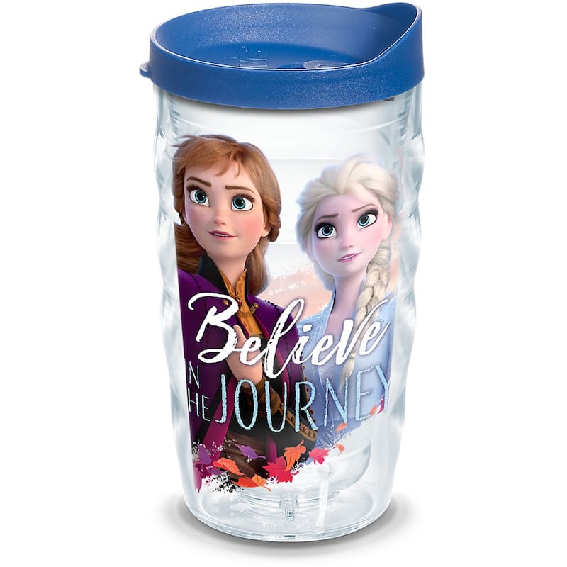 Tervis Disney - Frozen 2 - Anna & Elsa's Journey Made in USA Double Walled Insulated Travel Tumbler, Classic - 10oz Wavy - 10oz Wavy