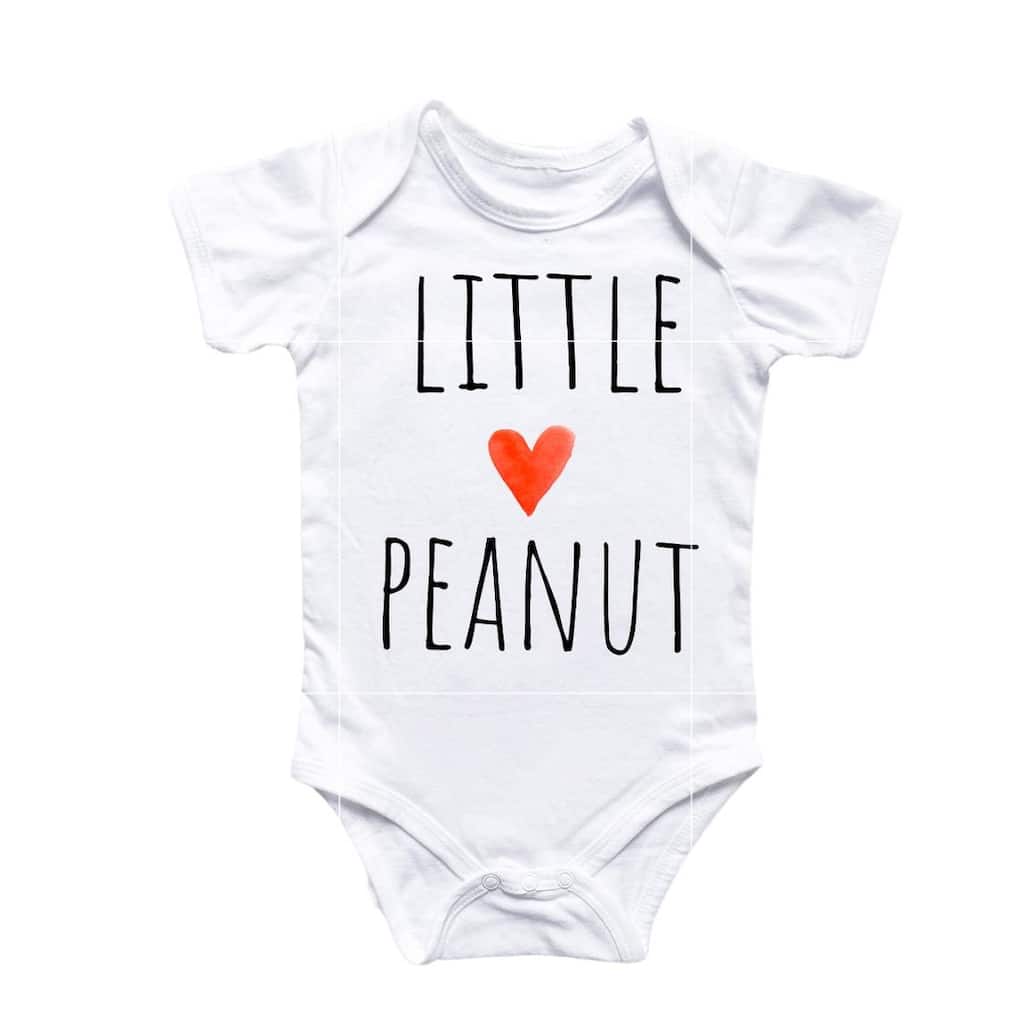 Little Peanut Heart - Baby Boy Girl Clothes Infant Bodysuit Funny Cute Newborn