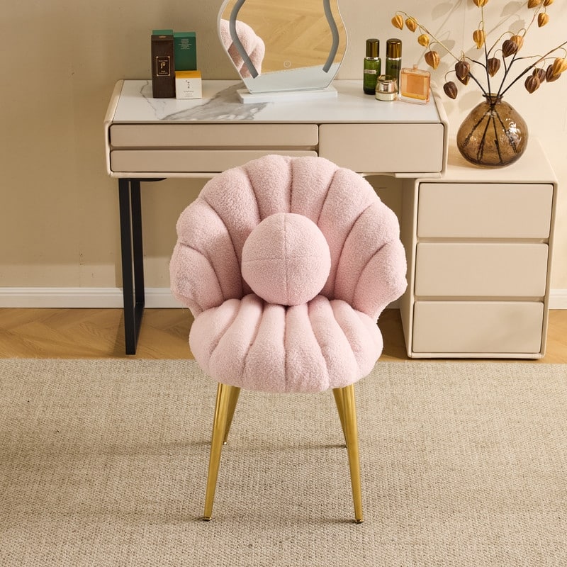 Shell-Shaped Vanity Chair