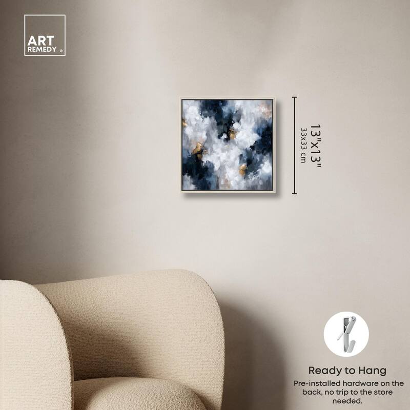 Midnight and Ivory I Canvas by Art Remedy