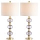 preview thumbnail 7 of 6, SAFAVIEH Lighting 30" Marcelo LED Table Lamp (Set of 2) - 14"x14"x30"