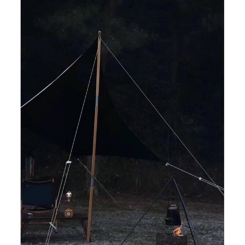 Heavy Duty Waterproof Yak Wool Tarp 16.4x12 ft, Hexagonal Outdoor Cover with Reinforced Edges, PU 5000mm Waterproof