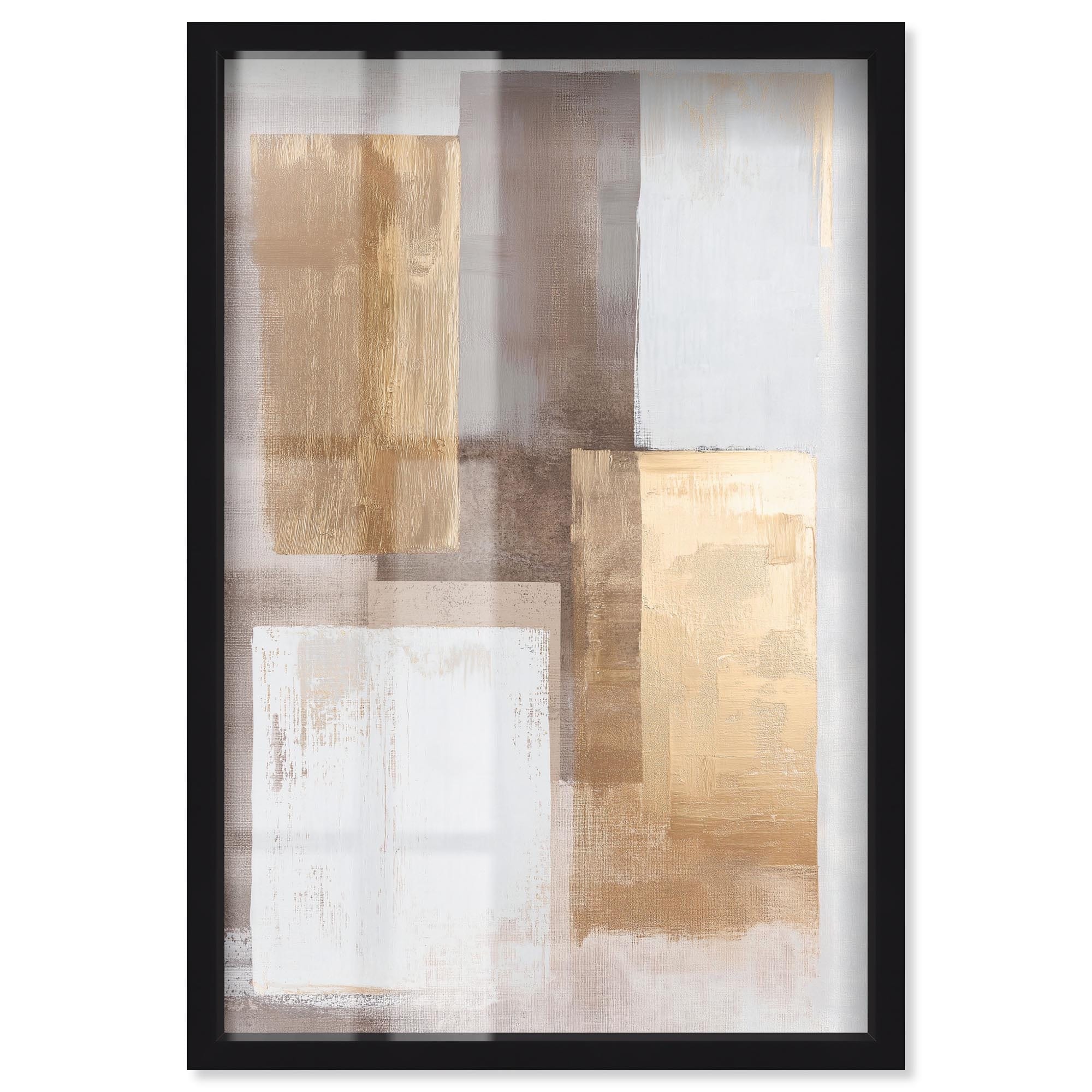 Interlocking of Planes II Boho Wall Art Shadowbox Print by Art Remedy