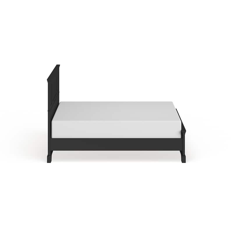 Homestyles Bedford King-size Traditional Ebony Wood Panel Bed