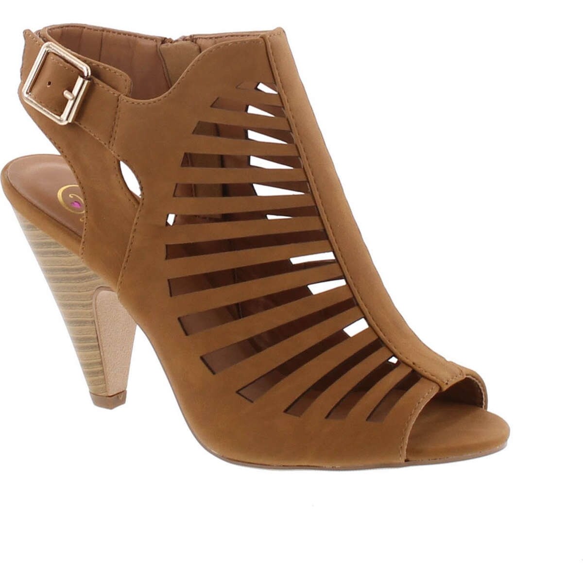 strappy buckle heels