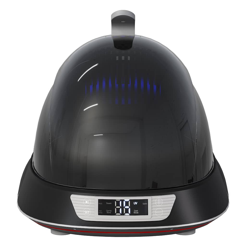 Black Helmet & Cap Care Machine with Steam, UV Light, O₃ ozone