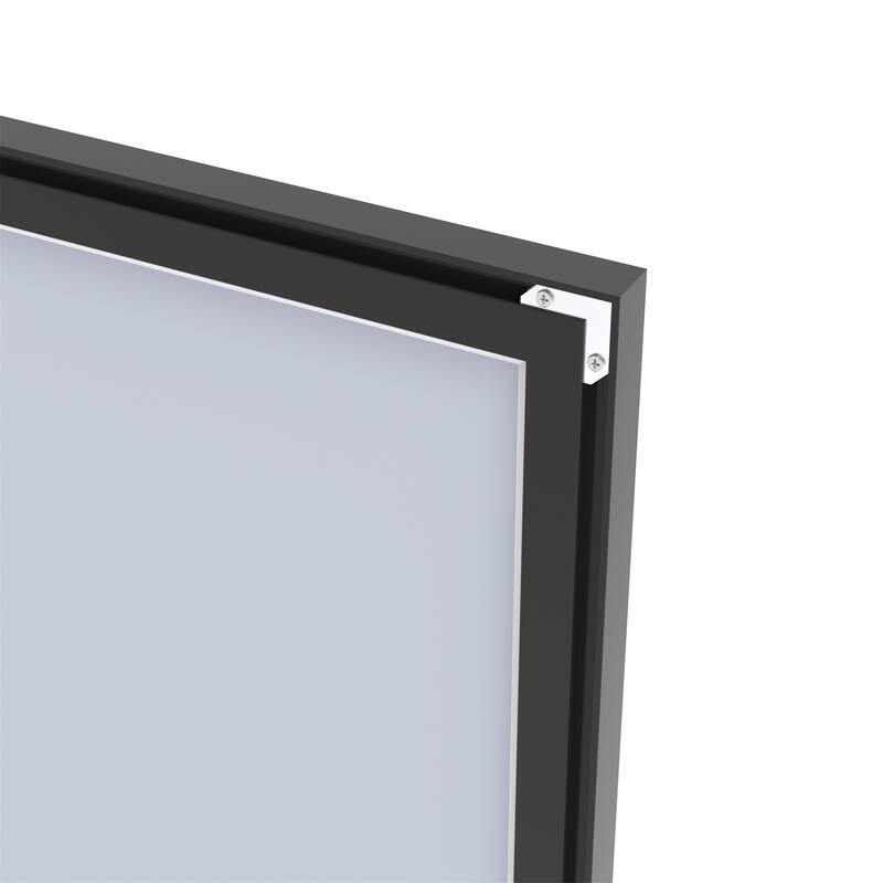 60" x 30" Oversized Rectangle Bathroom Wall Mirror with Aluminum Frame