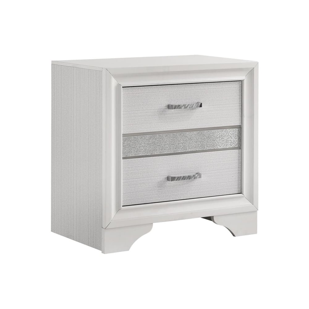 2 Drawers Nighstand with 1 Jewelry Tray