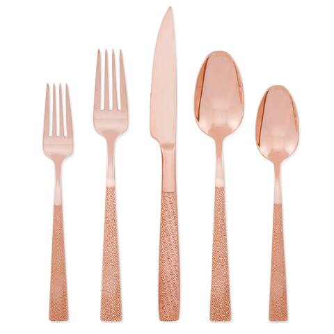 Argent Orfèvres Rose - 5 Piece Place Setting, 18/10, 24kt