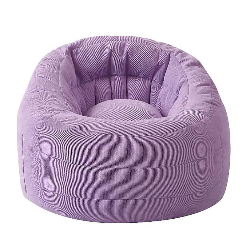 Urban Lifestyle Soft Corduroy Bean Bag Chair - Purple - Medium
