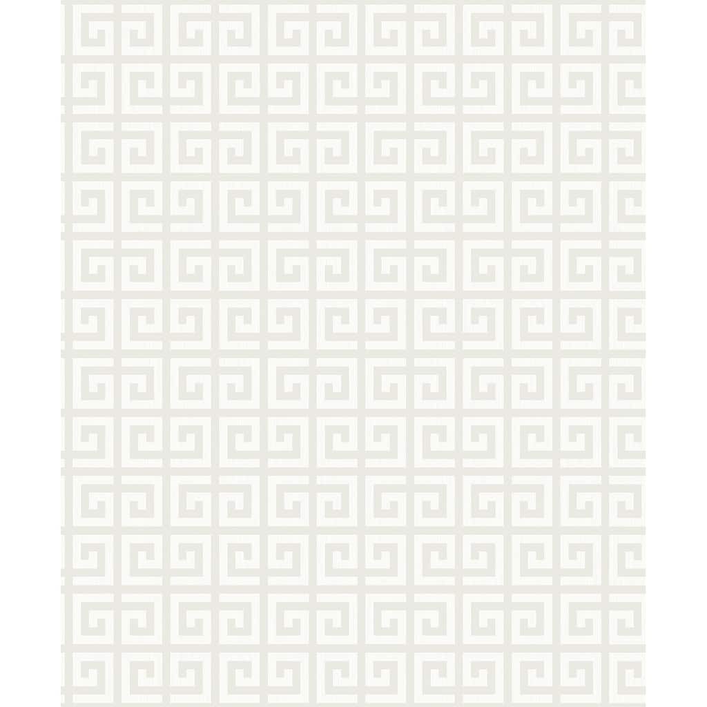 Seabrook Designs Major Greek Key Non-Woven Unpasted Wallpaper