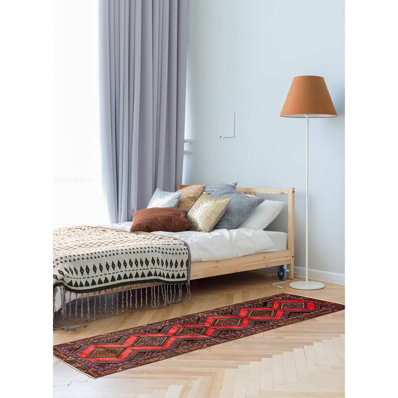 ECARPETGALLERY Hand-knotted Konya Anatolian Red Wool Rug - 2'4 x 8'4