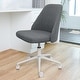 preview thumbnail 29 of 33, Home Office Chair Twill Fabric Ergonomic Desk Chair Computer Task Chair Vanity Chair