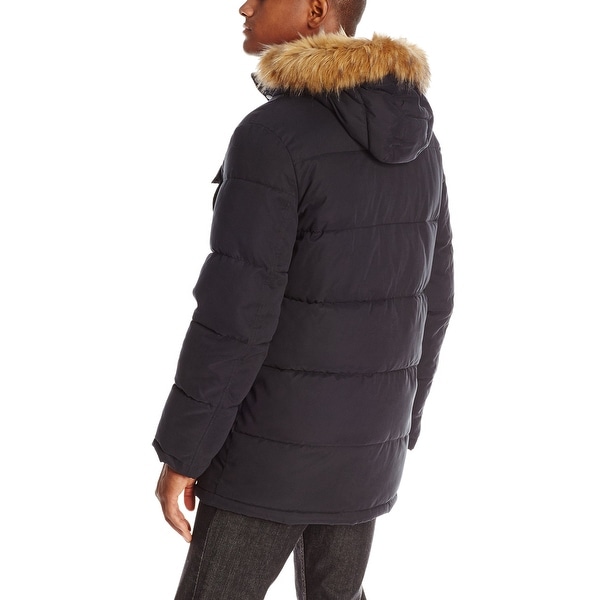 tommy hilfiger men's coat with fur
