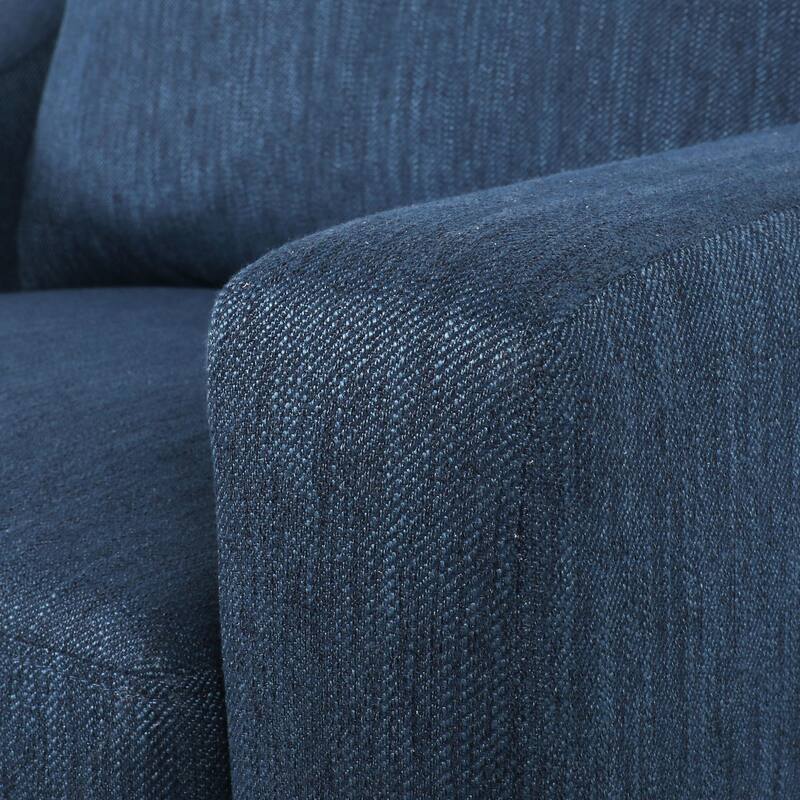 Roomfitters Modern Accent Chair, Upholstered Armchair with Sloping Arms for Living Room Seating, Cozy Club Chair