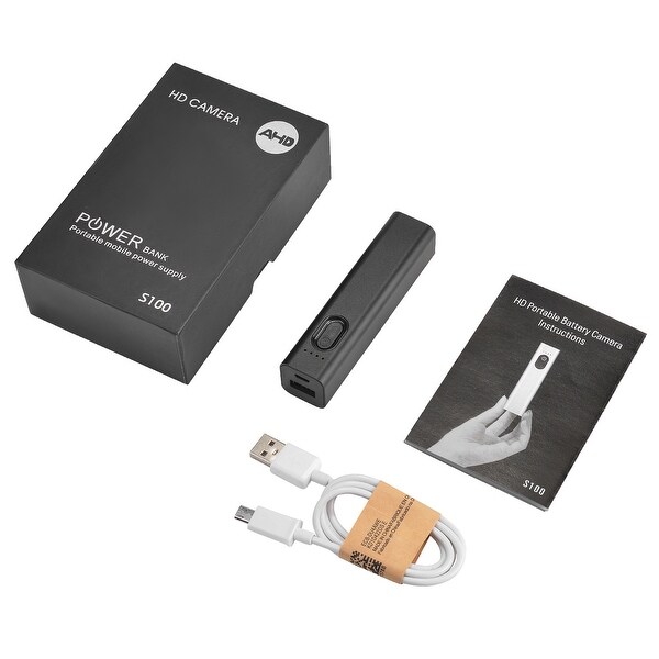 Mini 1080P HD Hidden Spy Camera 2000mAh Power Bank Video Audio Recorder SD//TF