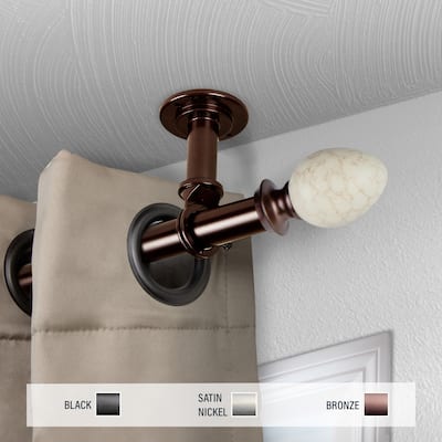 InStyleDesign Waney 1 inch Diameter Ceiling Curtain Rod/ Room Divider