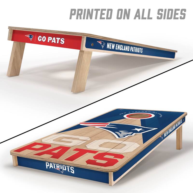 New England Patriots NFL 2x4 Professional Cornhole Board Set