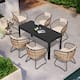 Option Table-Grey&Chair-Beige-7PC