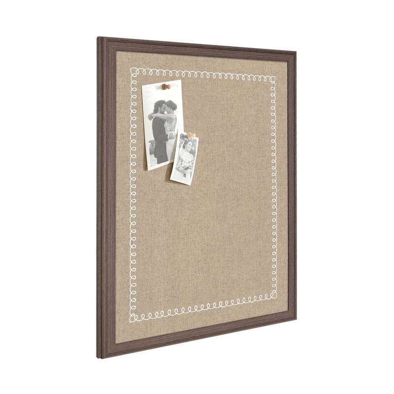 Kate and Laurel Pinboard White Scalloped Edge