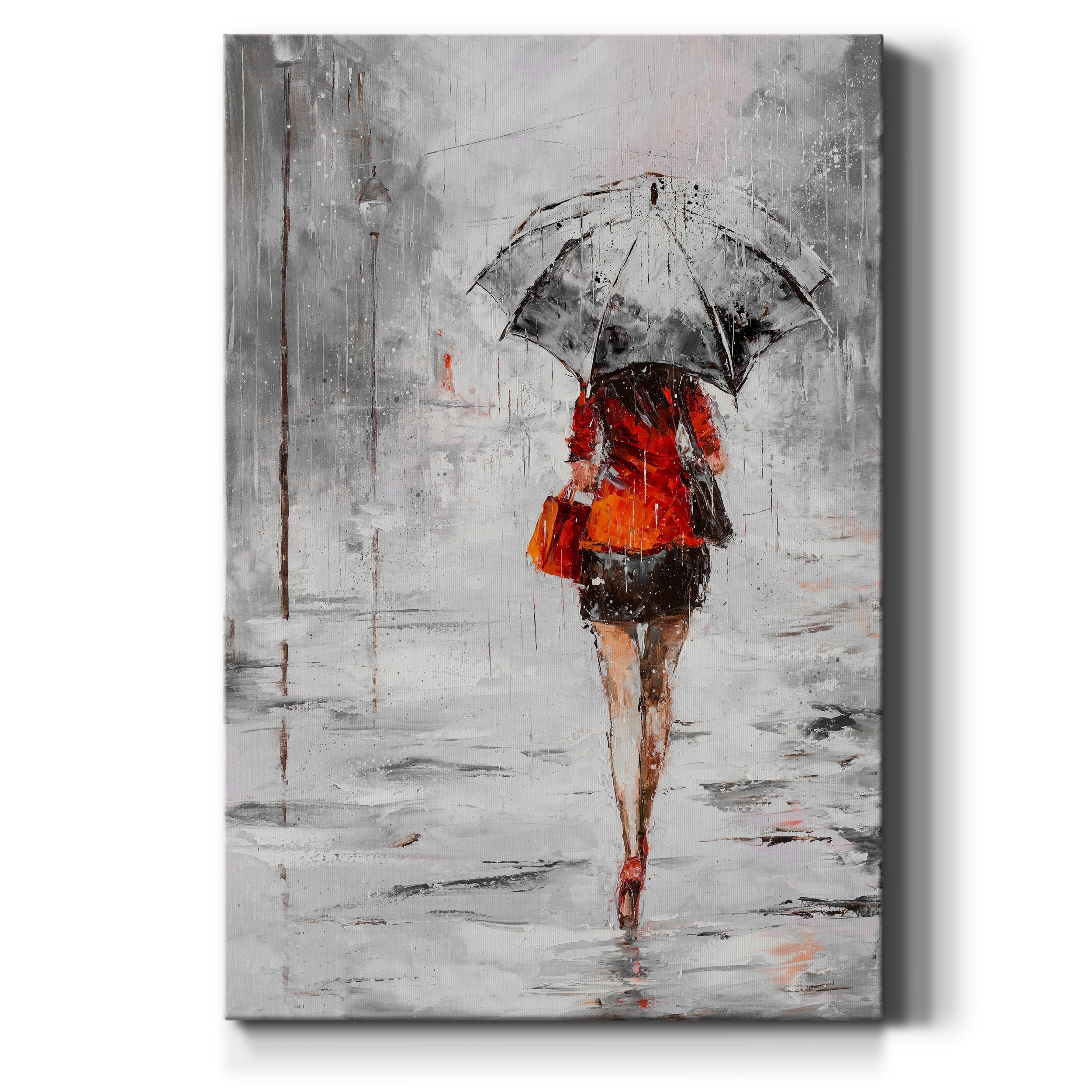 City Shopping IV-Premium Gallery Wrapped Canvas Ready to Hang Bed Bath   Beyond 32500849