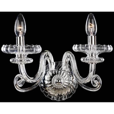Metropolitan 2 Light 12.75" Width Candle-Style Double Wall Sconce from