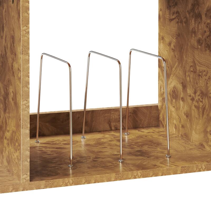 Crosley Ingrid Large Record Player Stand With Vinyl Storage