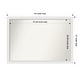 preview thumbnail 91 of 190, Wall Mirror Choose Your Custom Size - Extra Large, Blanco White Wood Outer Size: 44 x 31 in