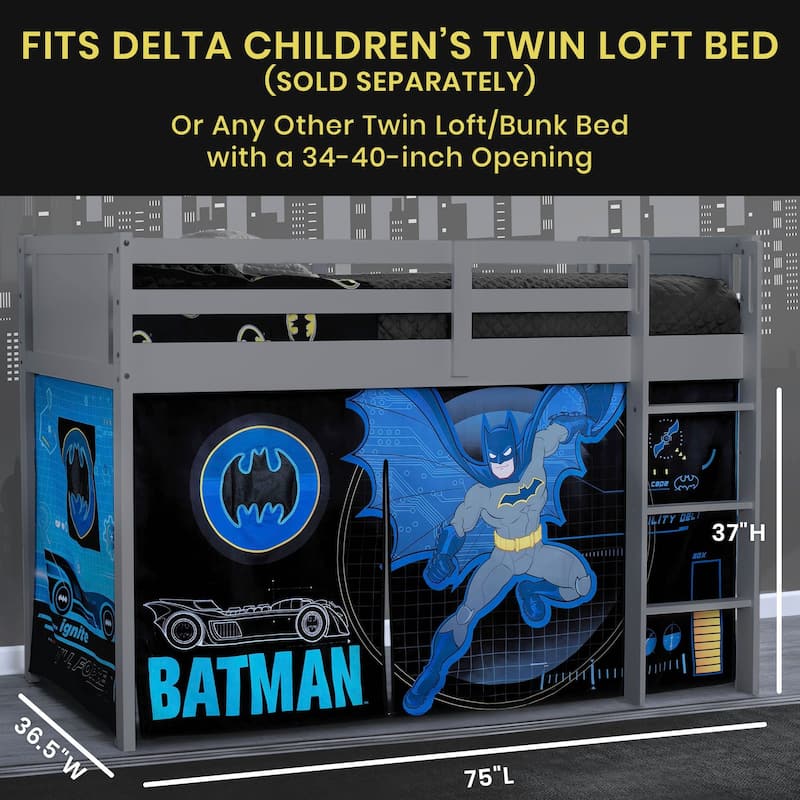 Batman Loft Bed Tent (Bed Sold Separately)