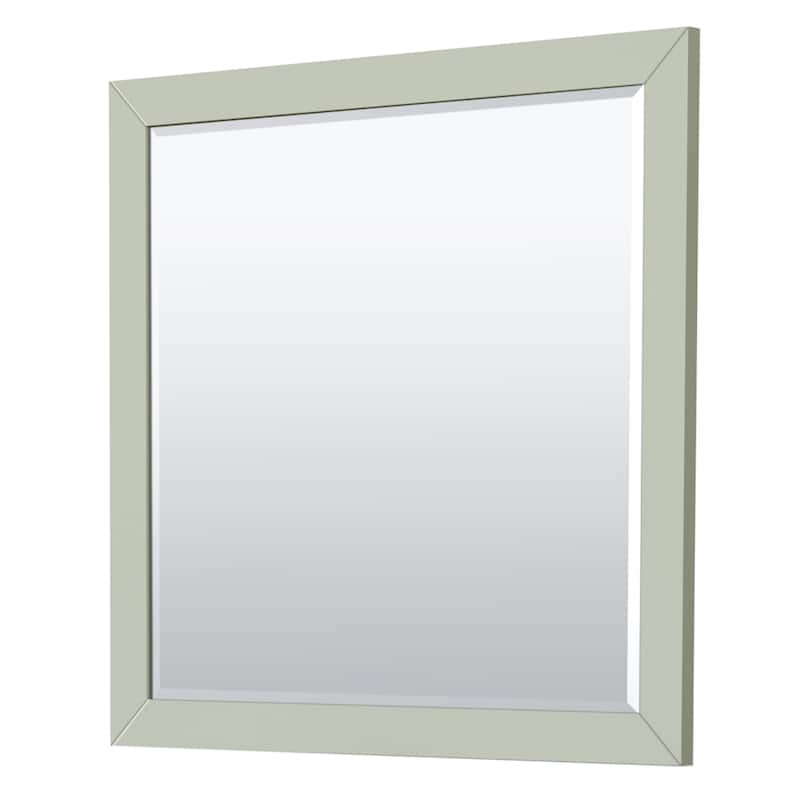 Icon Single Vanity Set, White Carrara Marble Top, 34-Inch Mirror